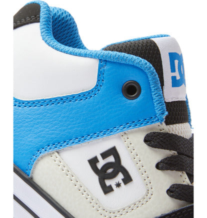 Scarpe DC Pure Mid nere/blu/grigie da bambino