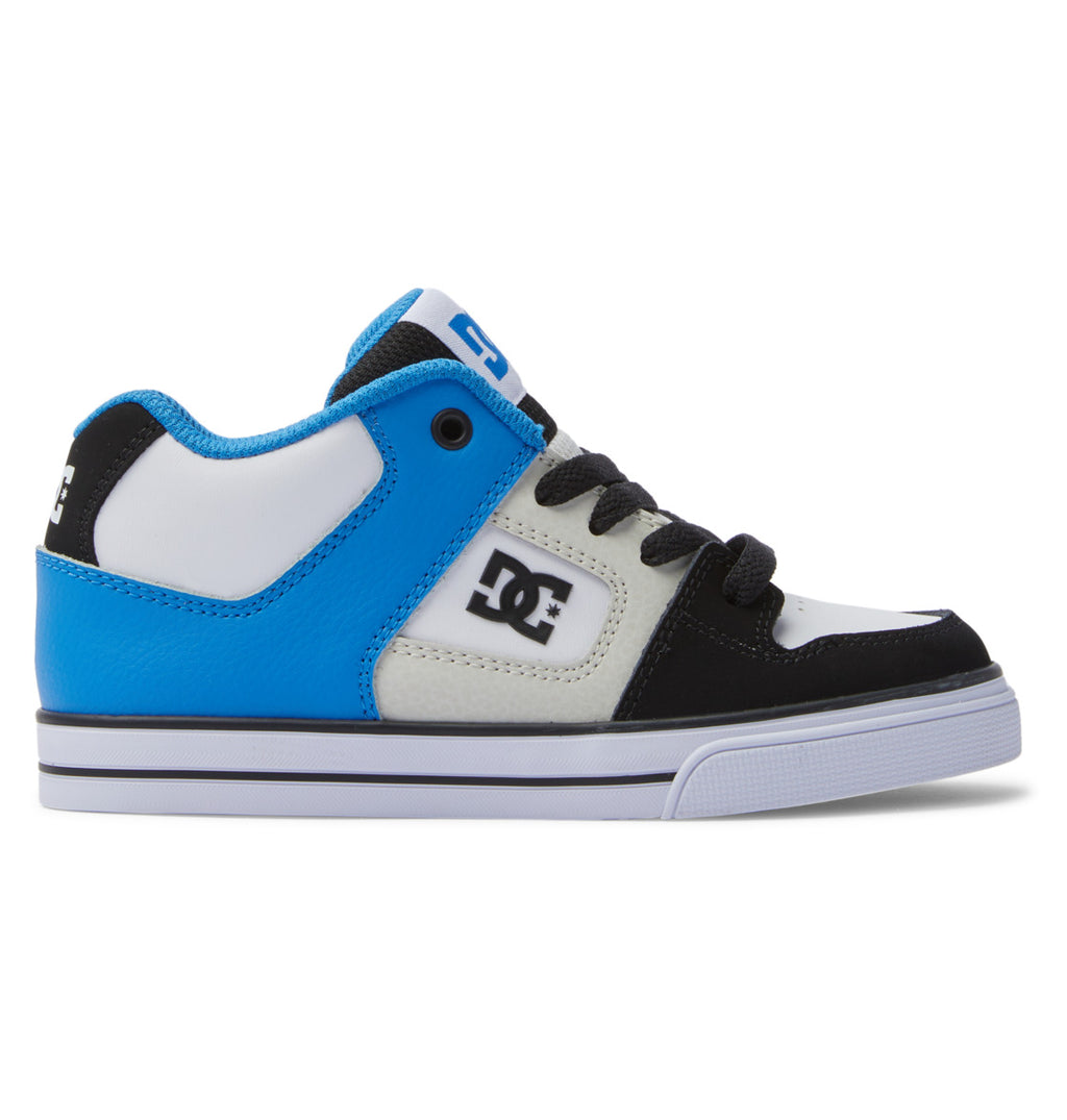 Scarpe DC Pure Mid nere/blu/grigie da bambino