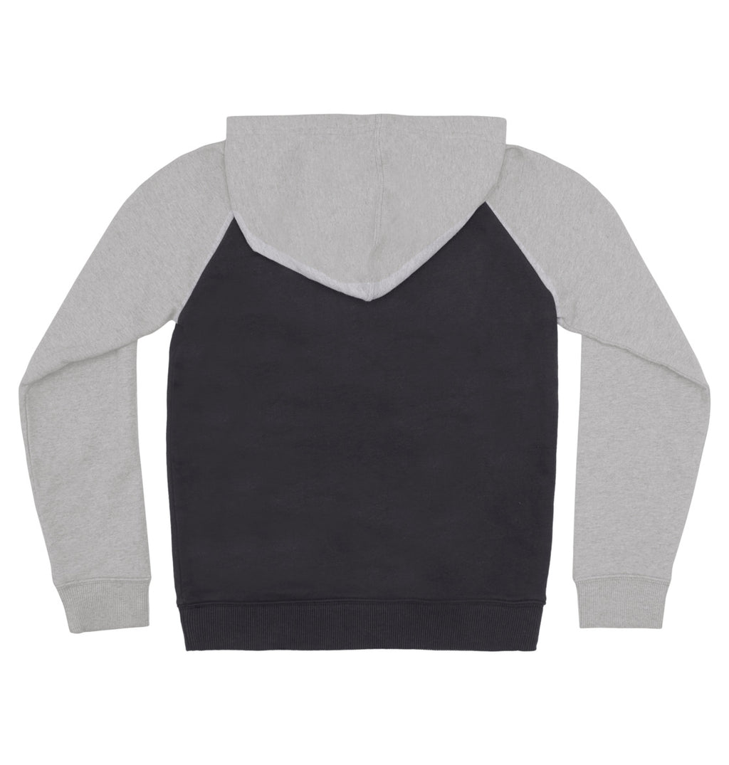 Felpa DC Star Polot Raglan da ragazzo Nera/Grigio Erica