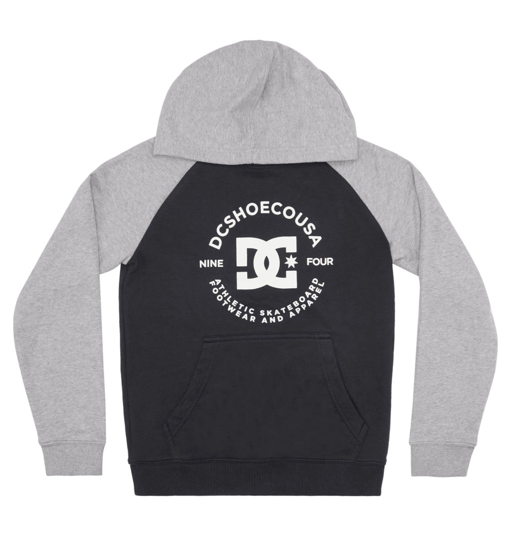 Felpa DC Star Polot Raglan da ragazzo Nera/Grigio Erica