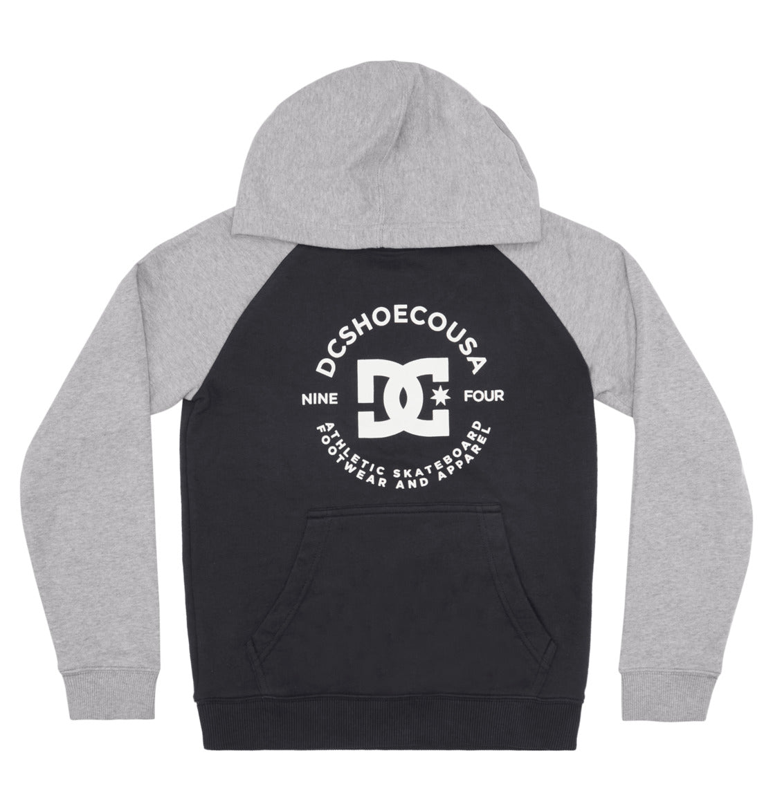Felpa DC Star Polot Raglan da ragazzo Nera/Grigio Erica