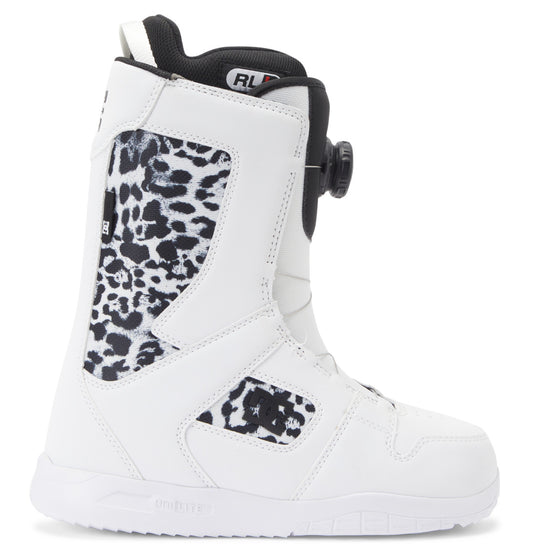 DC Shoes Damen-Snowboardstiefel Phase BOA – Weiß/Schwarz bedruckt