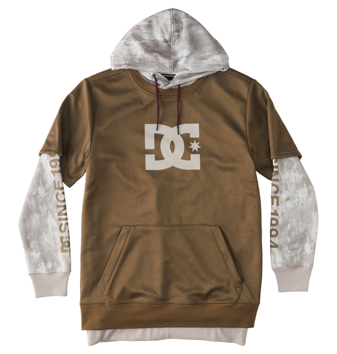 Sweat à capuche technique DC Shoes Dryen - Sand Stone