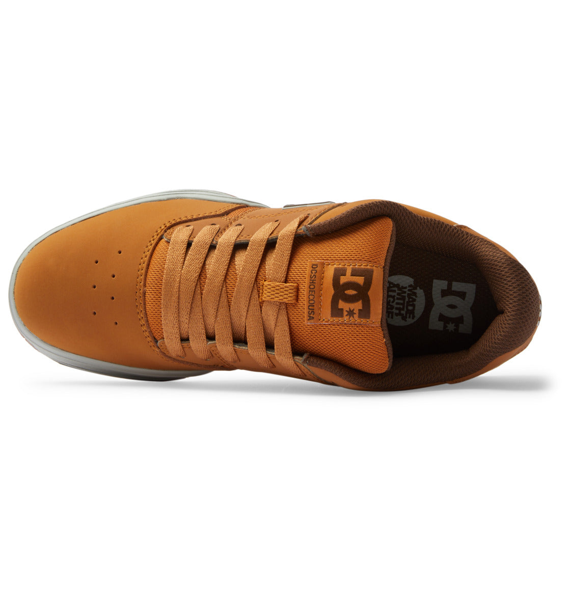 Dc Shoes Central Skate Shoe - Wheat/Dark Chocolate