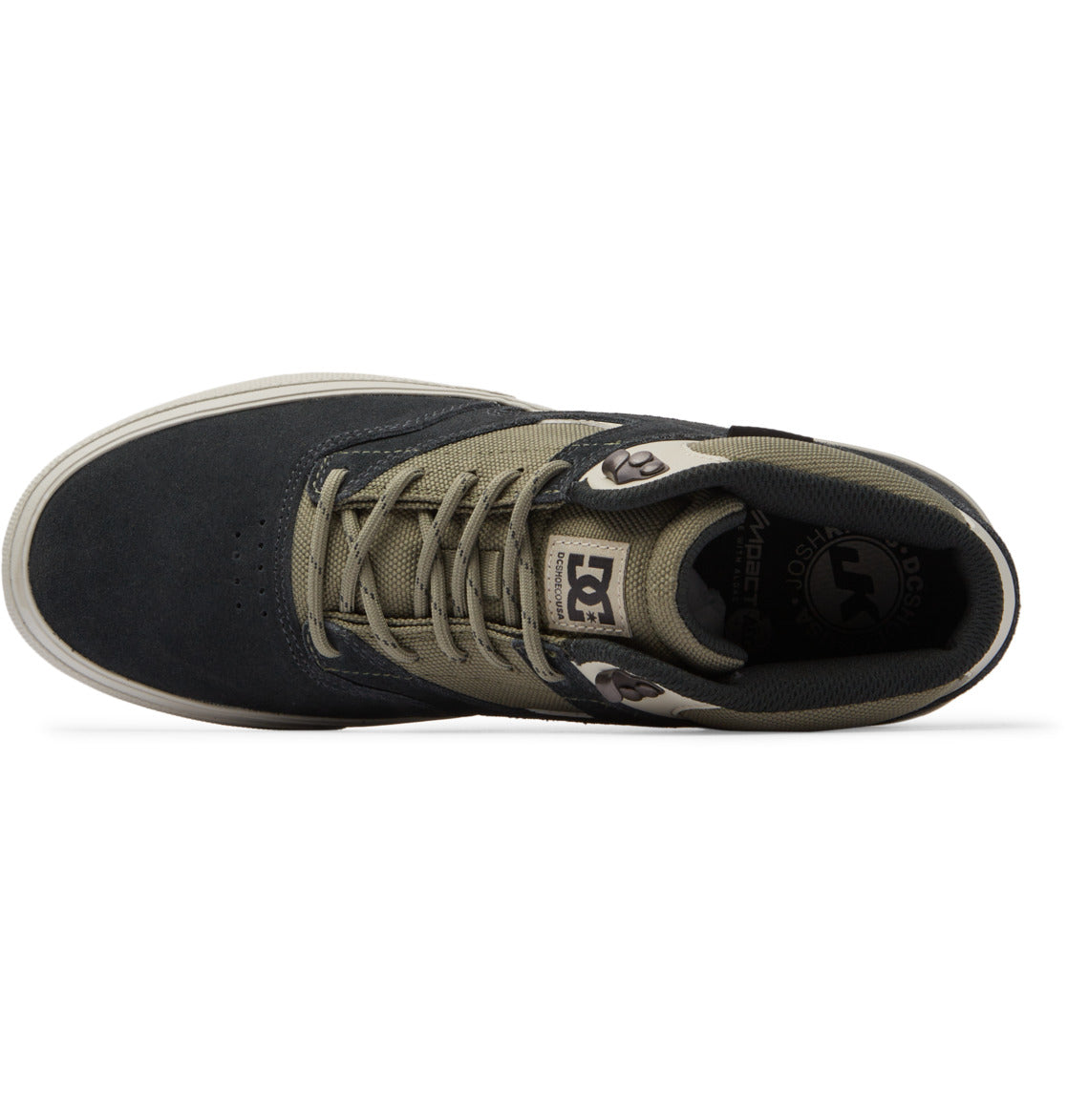 DC Shoes Tênis Kalis Vulc Mid Winter - Exército / Verde Oliva