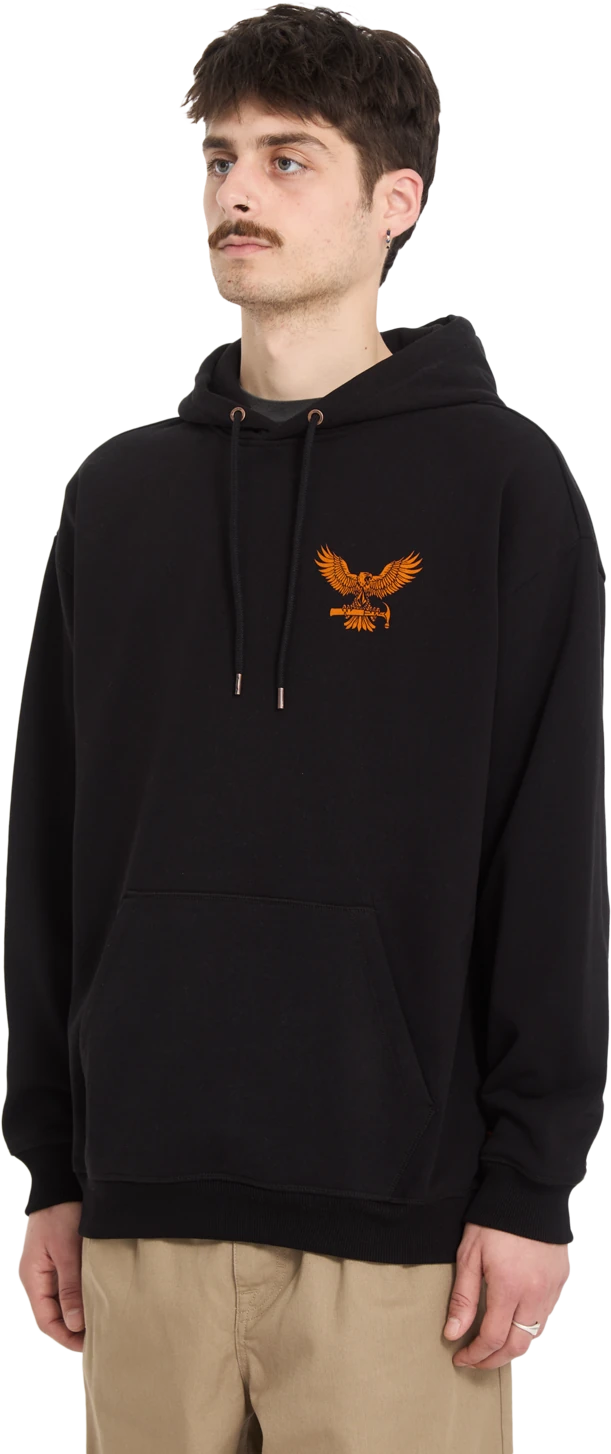 Volcom HAMMERED PO sudadera con capucha hombre detail 2 | Black