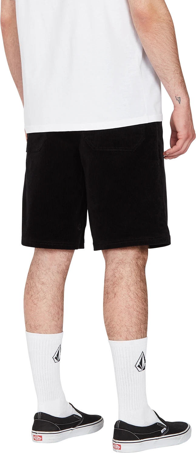 Volcom Outer Spaced Short 21 elastic waist short hombre detail 3 | Black Combo