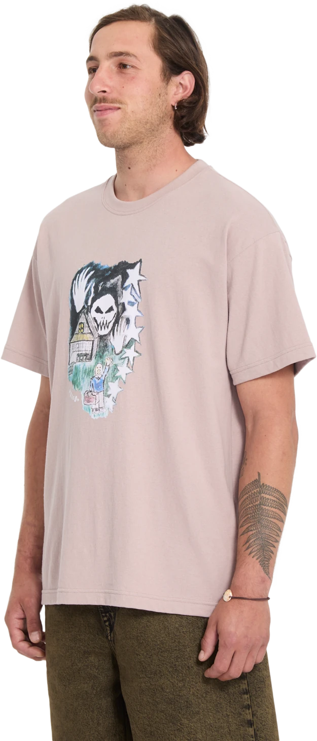 Volcom FA ISSAM AUPTEL LSE SST camiseta manga corta hombre detail 2 | BARK BROWN