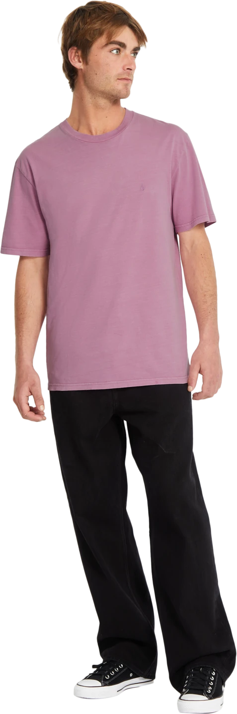 Volcom Solid Stone Emb camiseta manga corta hombre detail 4 | Steel Purple