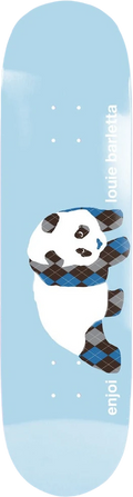 Enjoi Enjoi Barletta Argyle Panda Tabla de Skate 8.25" tablas de monopatín | Light Blue