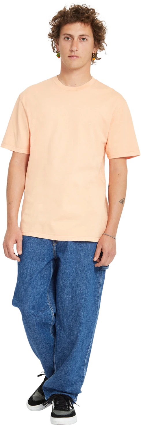 Volcom Solid Stone Emb camiseta manga corta hombre detail 3 | Pale Peach