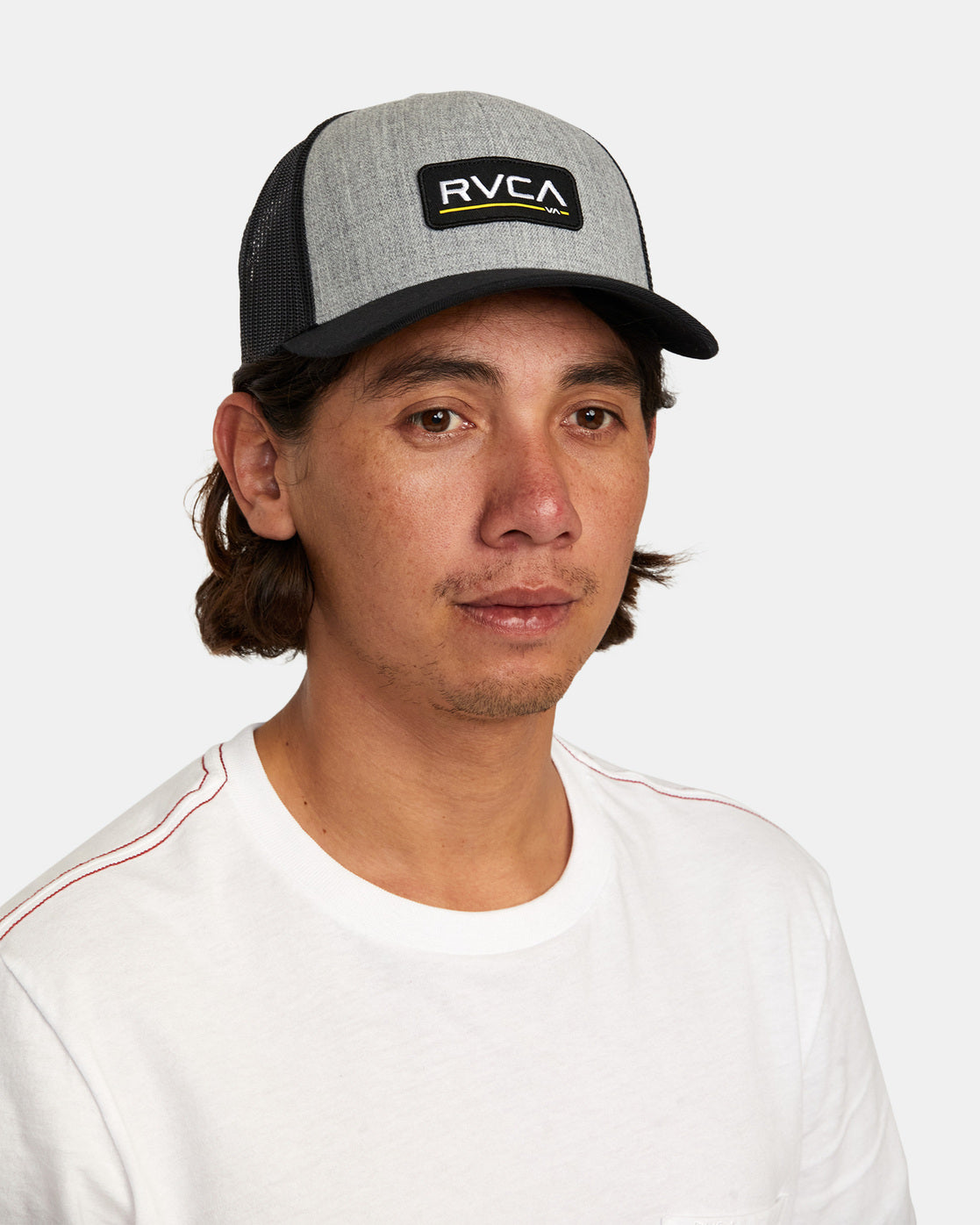 Gorra Trucker Rvca Ticket III Heather Grey/Black