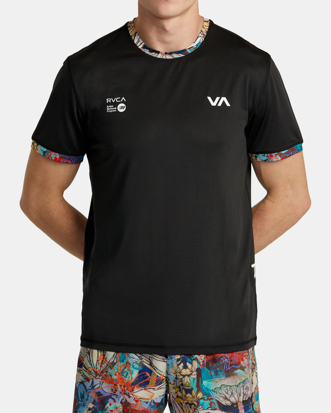 T-Shirt Technique Sage Vaughn x RVCA Runner - Noir