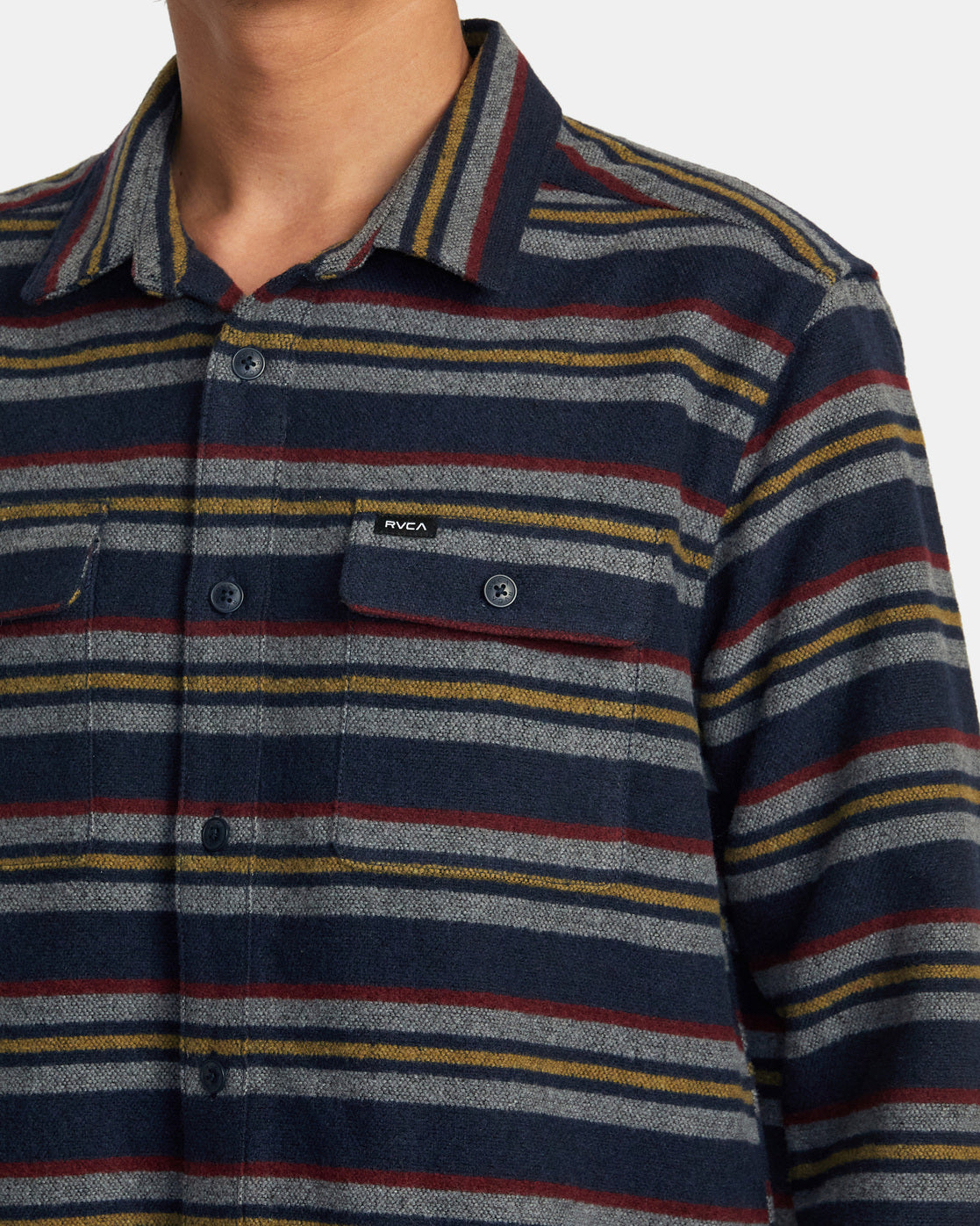 Camisa Rvca Blanket - Navy | Camisas de hombre | Camisas de manga larga | CAMISAS QUE NOS GUSTAN | surfdevils.com