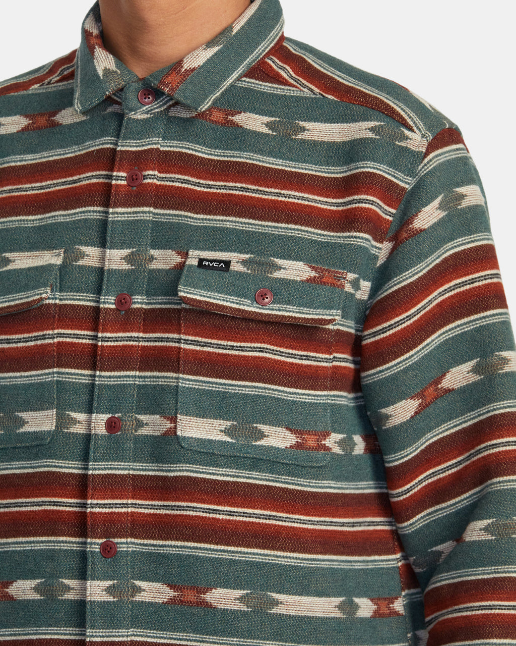 Camisa Rvca Blanket - Teal