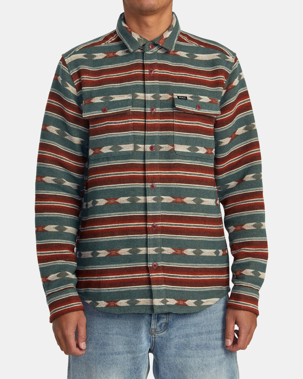 Camisa Rvca Blanket - Teal