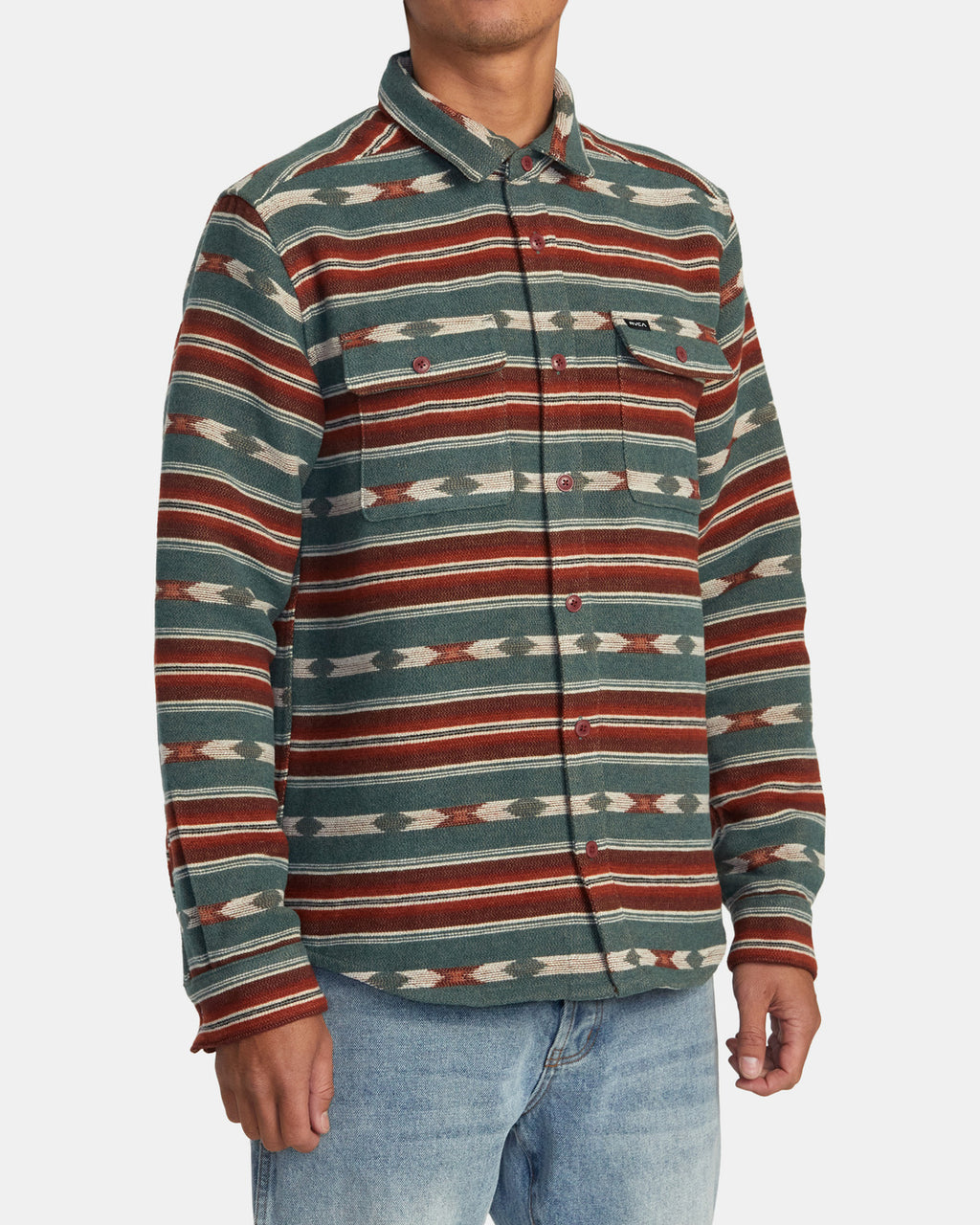 Camisa Rvca Blanket - Teal