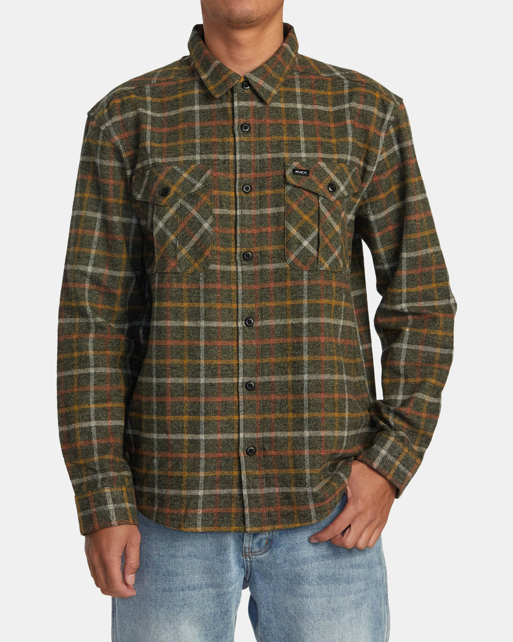 Chemise en flanelle Rvca Hughes - Gris chaud