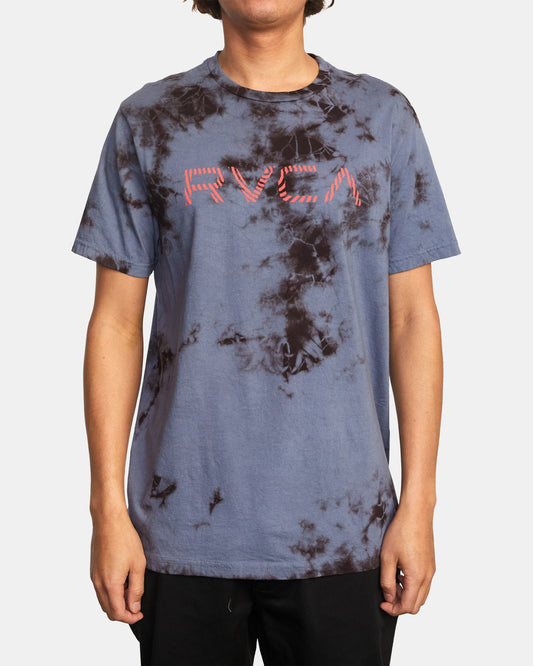 Camiseta Rvca Radar Marshmallow/Grey Tie Dye