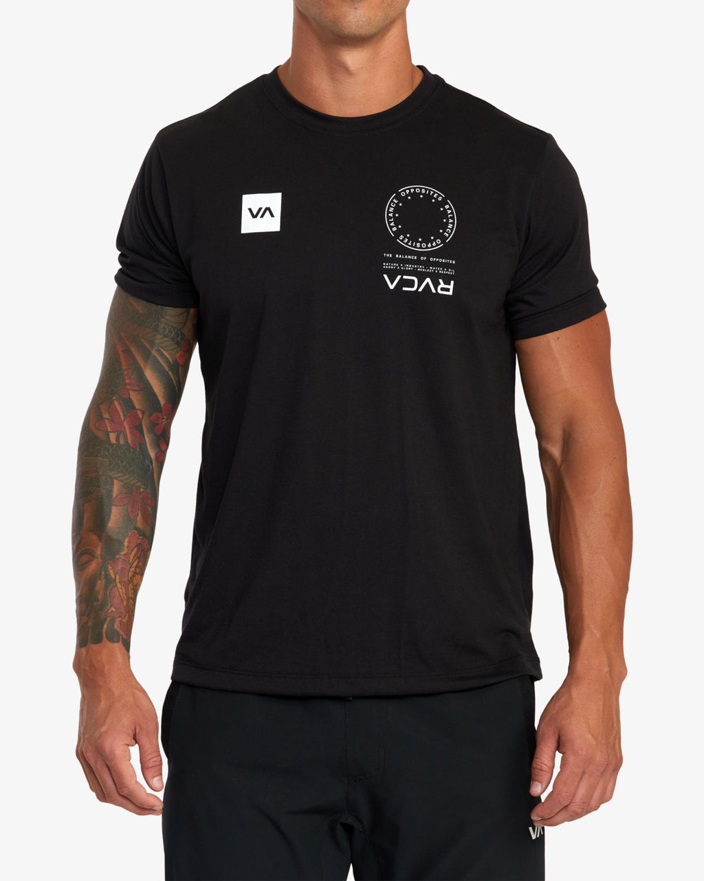 T-shirt Technique RVCA VA Sport Mark - Noir