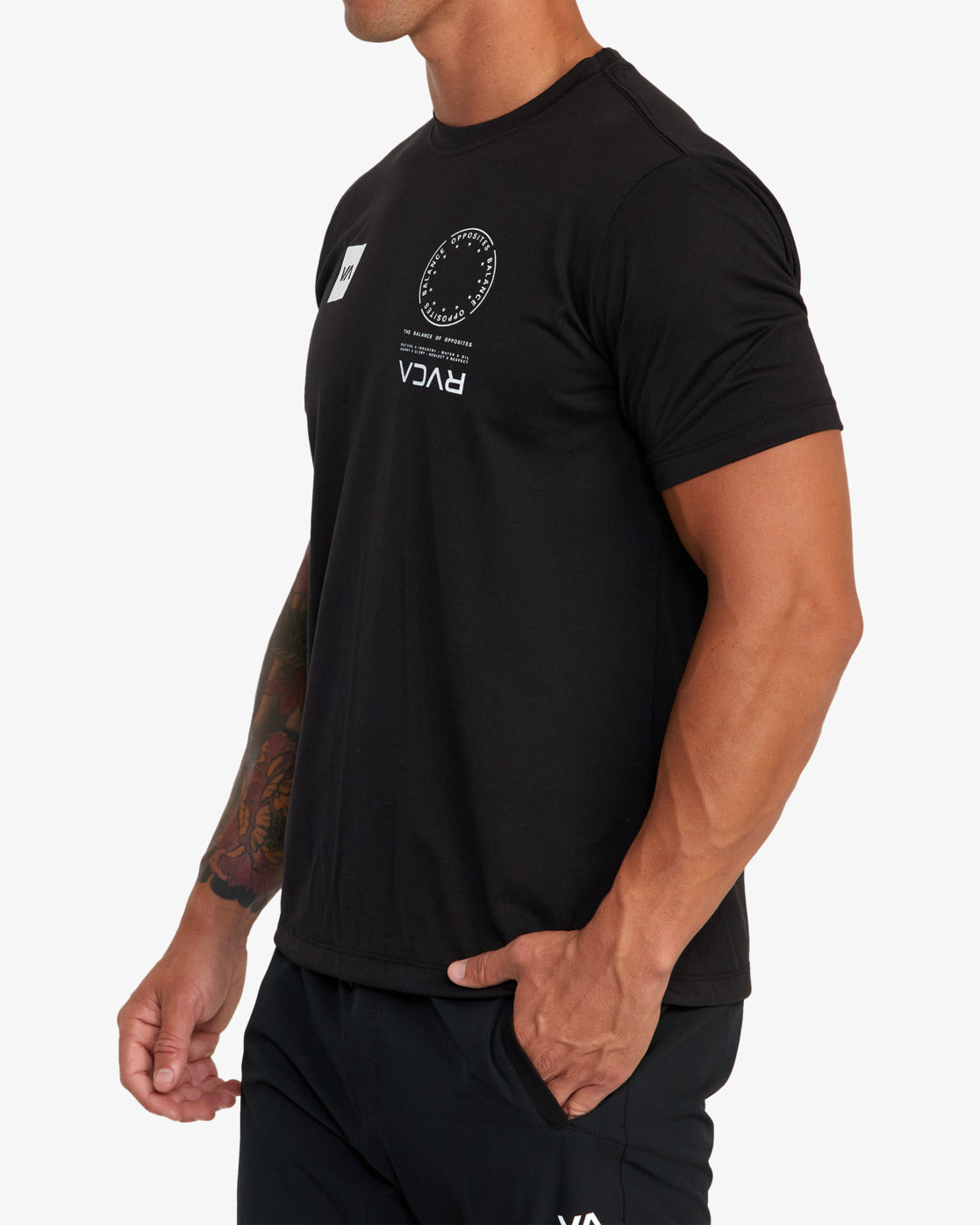 T-shirt Technique RVCA VA Sport Mark - Noir