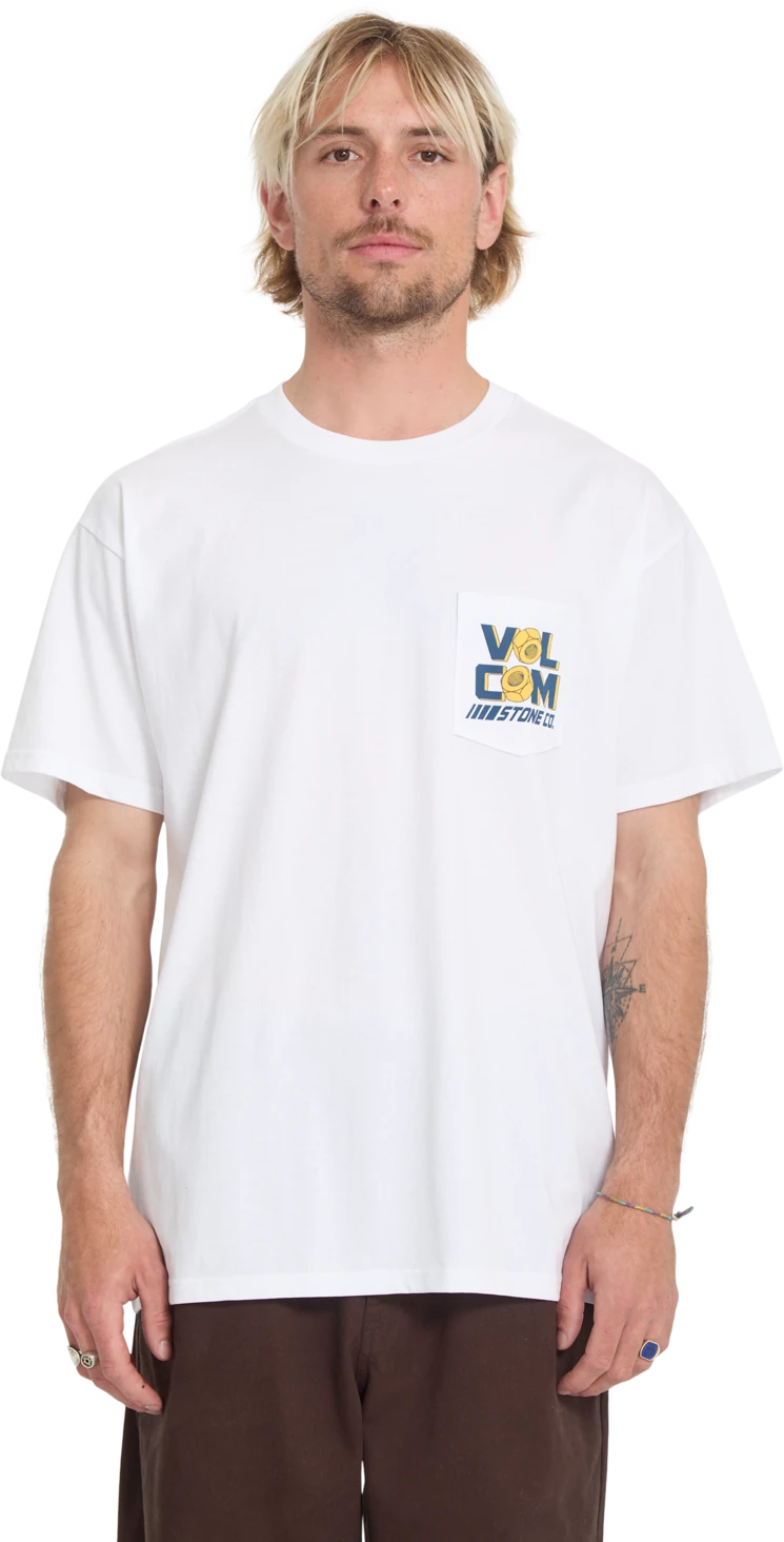 Volcom PARTED OUT POCKET SST camiseta manga corta hombre | White