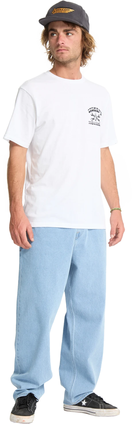 Volcom Stoneys camiseta manga corta hombre detail 3 | White