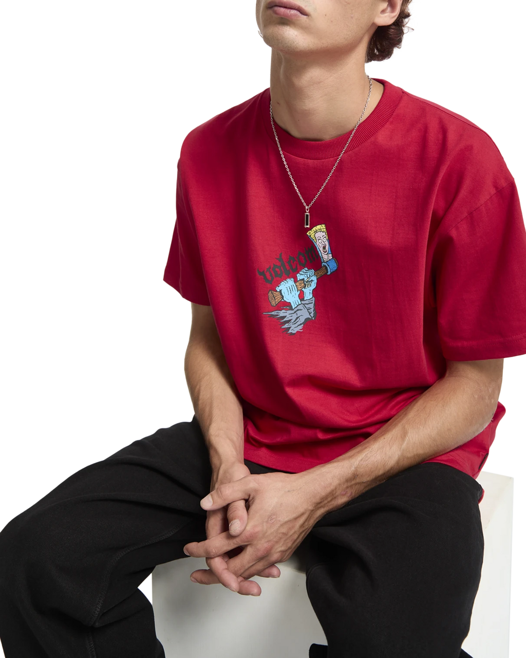 Volcom J.J. Villard 3 camiseta manga corta hombre detail 3 | Lifeguard Red