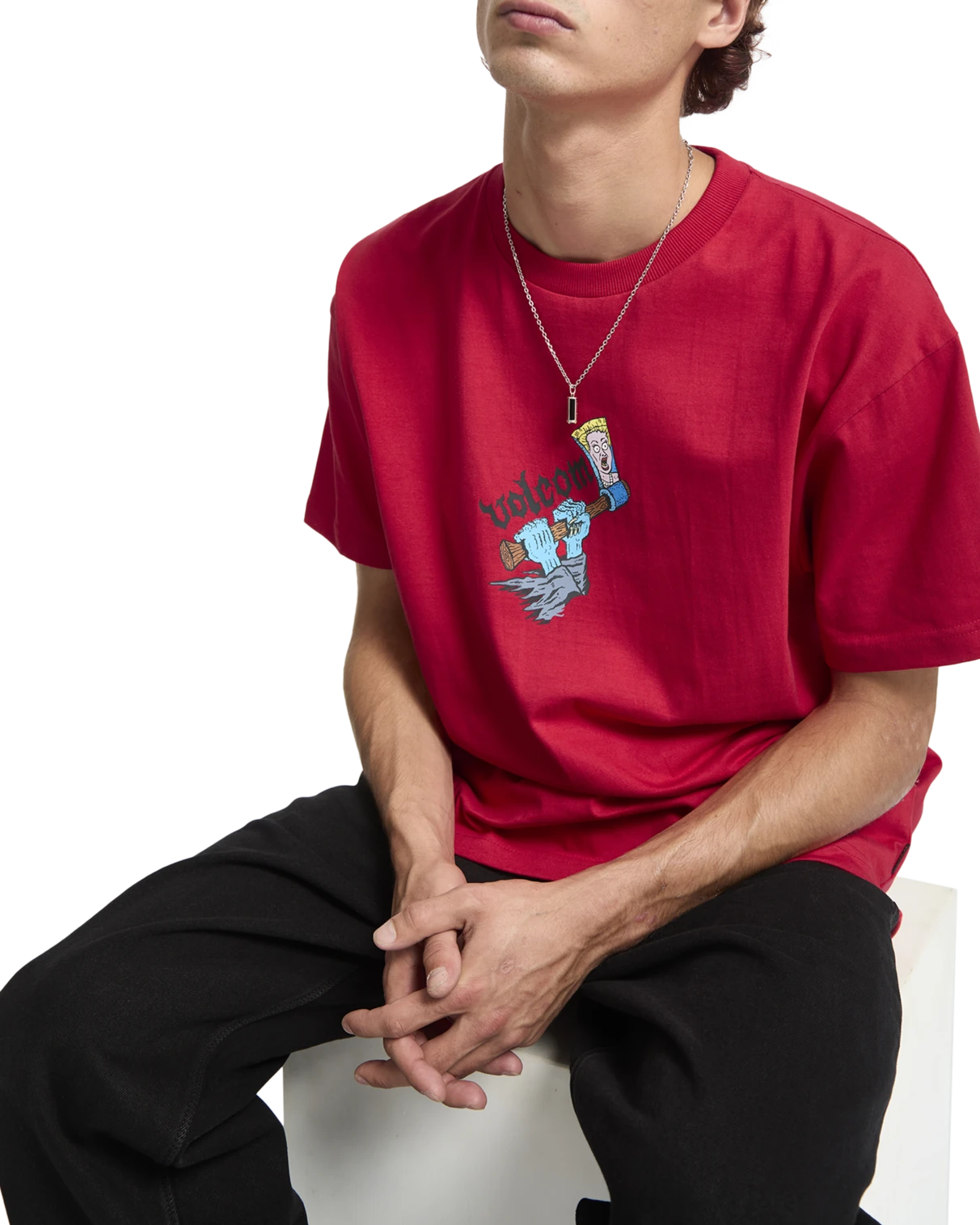 Volcom J.J. Villard 3 camiseta manga corta hombre detail 3 | Lifeguard Red