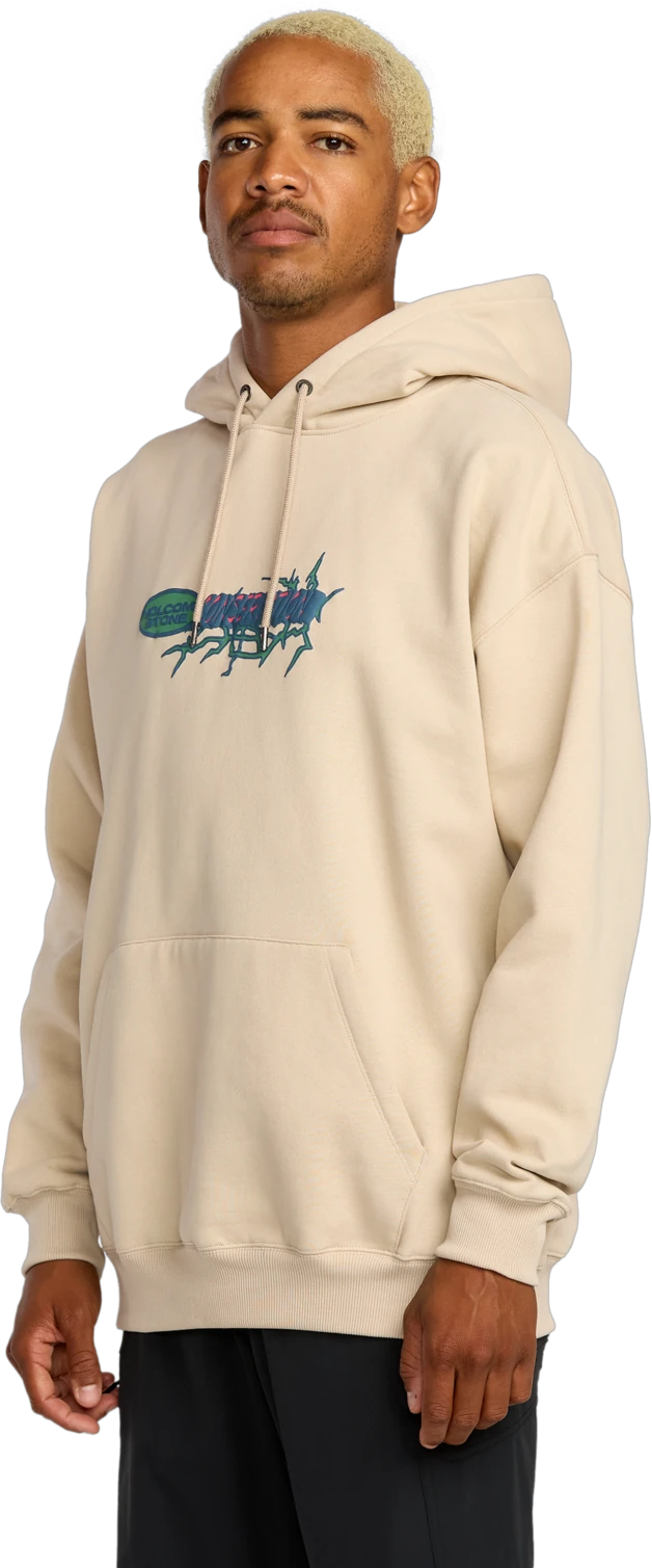 Volcom VSC Tripper sudadera con capucha hombre detail 2 | Light Beige