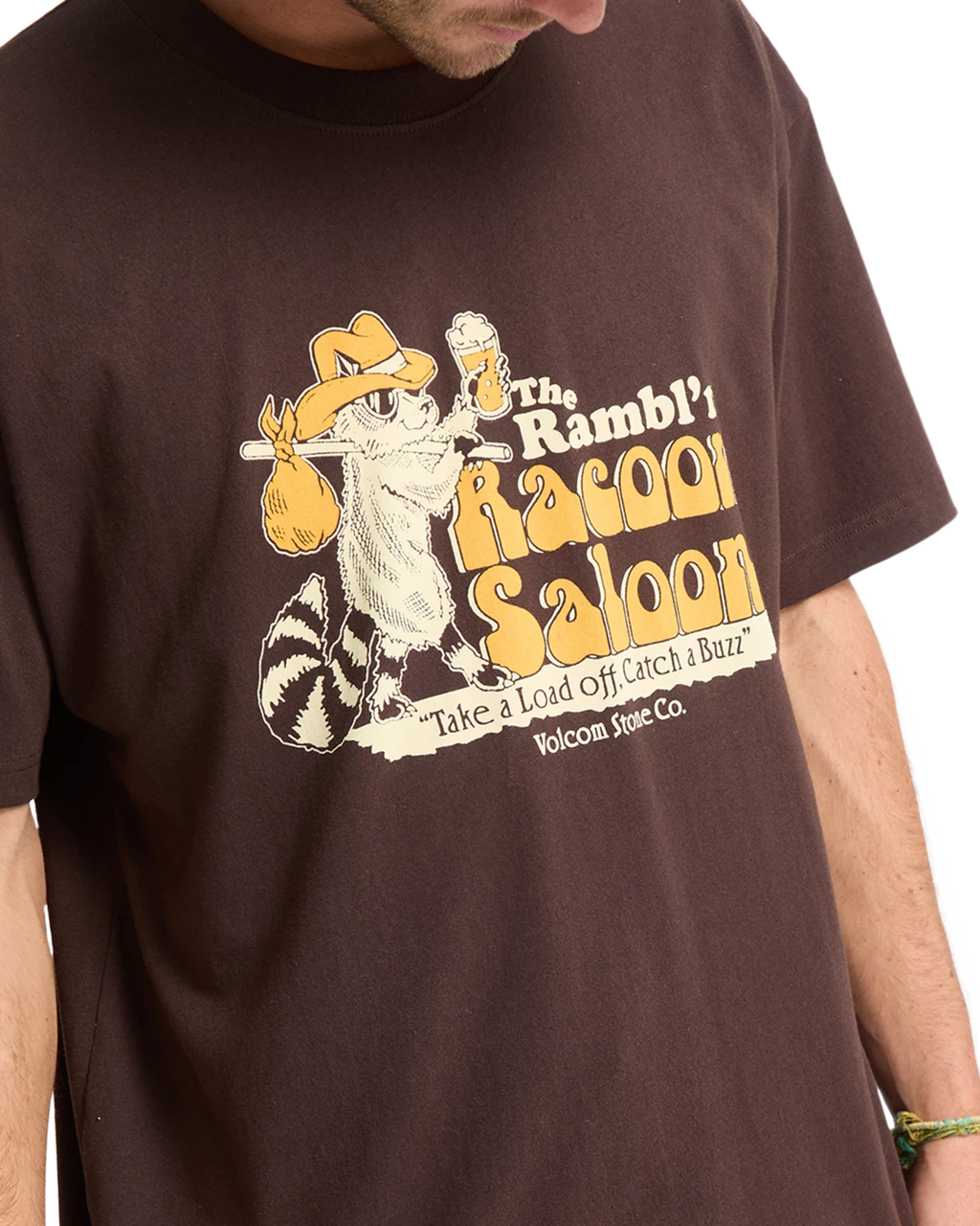 Volcom Racoon camiseta manga corta hombre detail 3 | Cacao
