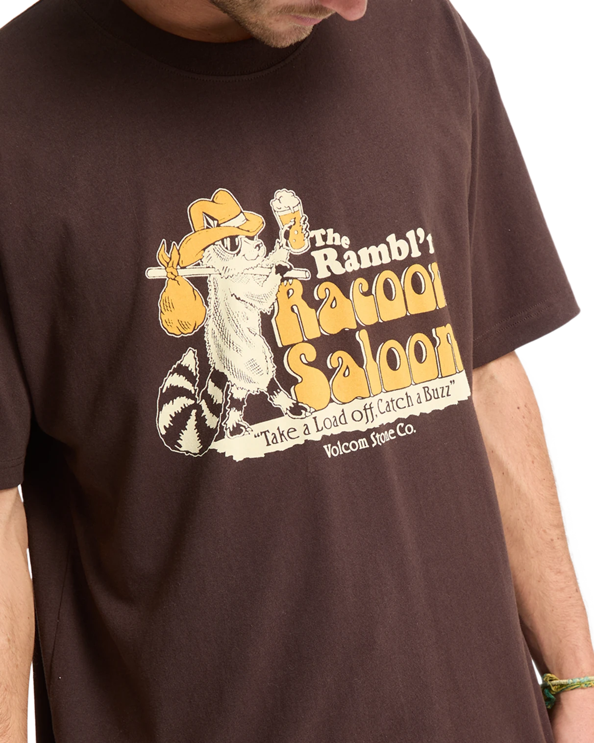 Volcom Racoon camiseta manga corta hombre detail 3 | Cacao