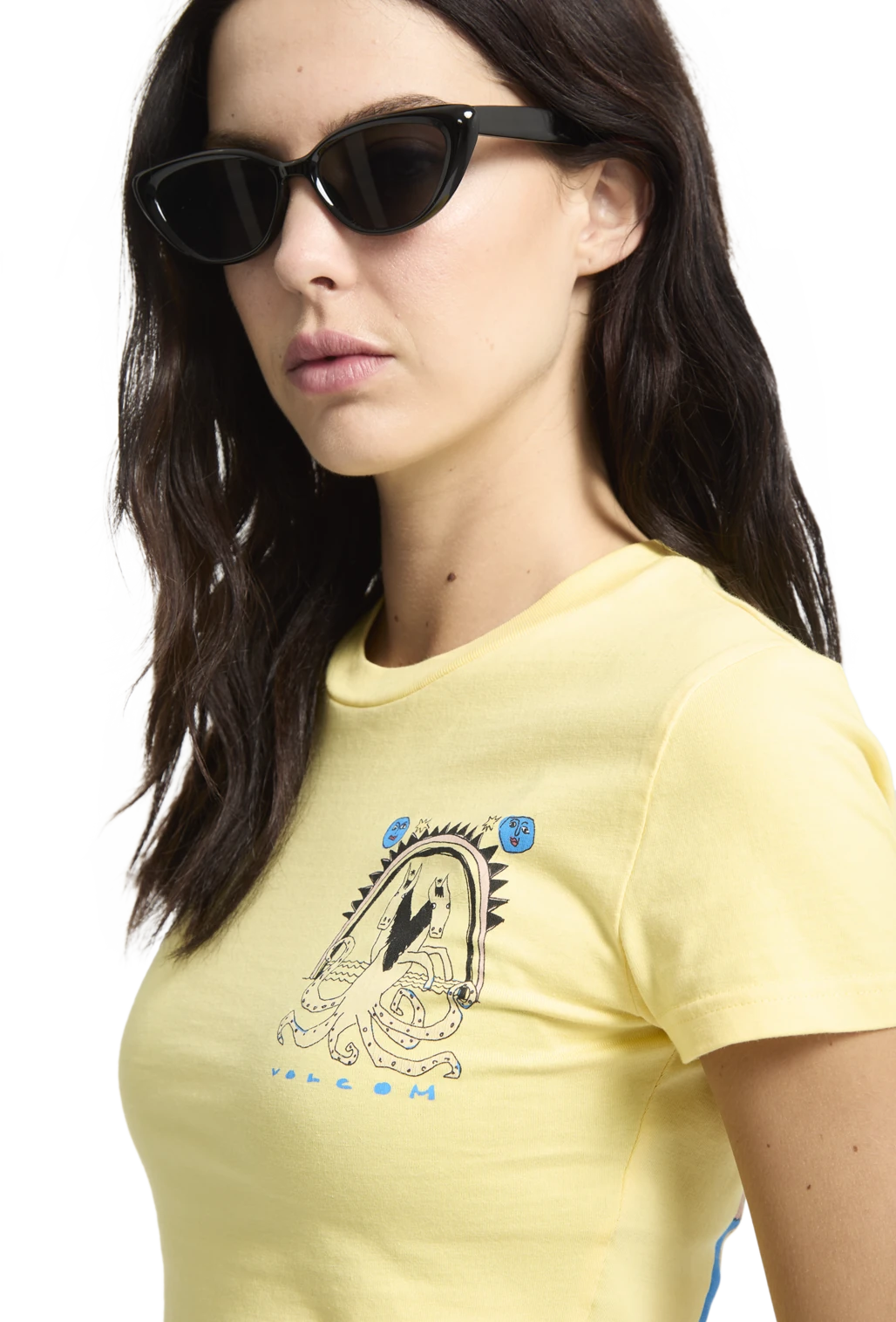 Volcom Moove On camiseta manga corta mujer detail 2 | Dawn Yellow