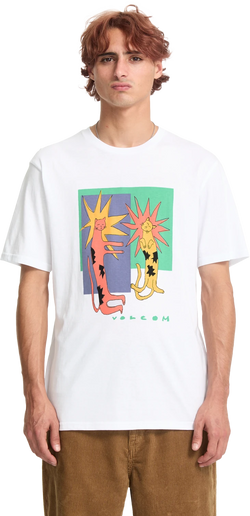 Volcom Longo Cats camiseta manga corta hombre | White