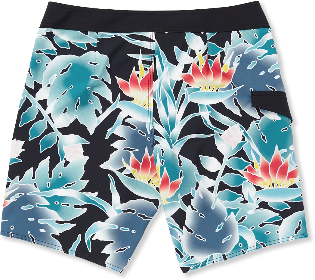 Volcom Leaf It Mod 19 boardshort hombre detail 1 | Black