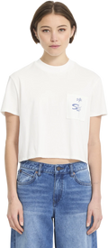 Volcom POCKET DIAL TEE camiseta manga corta mujer | VINTAGE WHITE