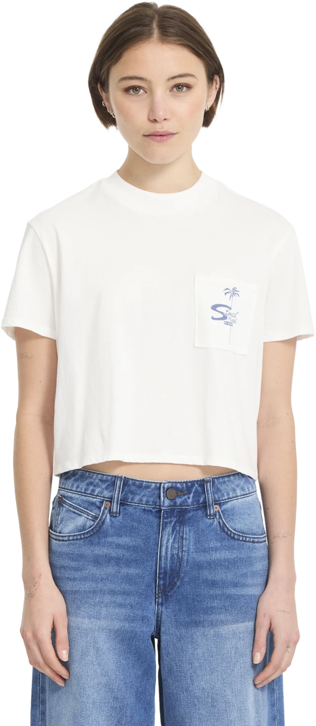 Volcom POCKET DIAL TEE camiseta manga corta mujer | VINTAGE WHITE