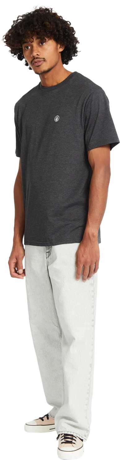 Volcom Circle Blanks camiseta manga corta hombre detail 3 | Heather Black