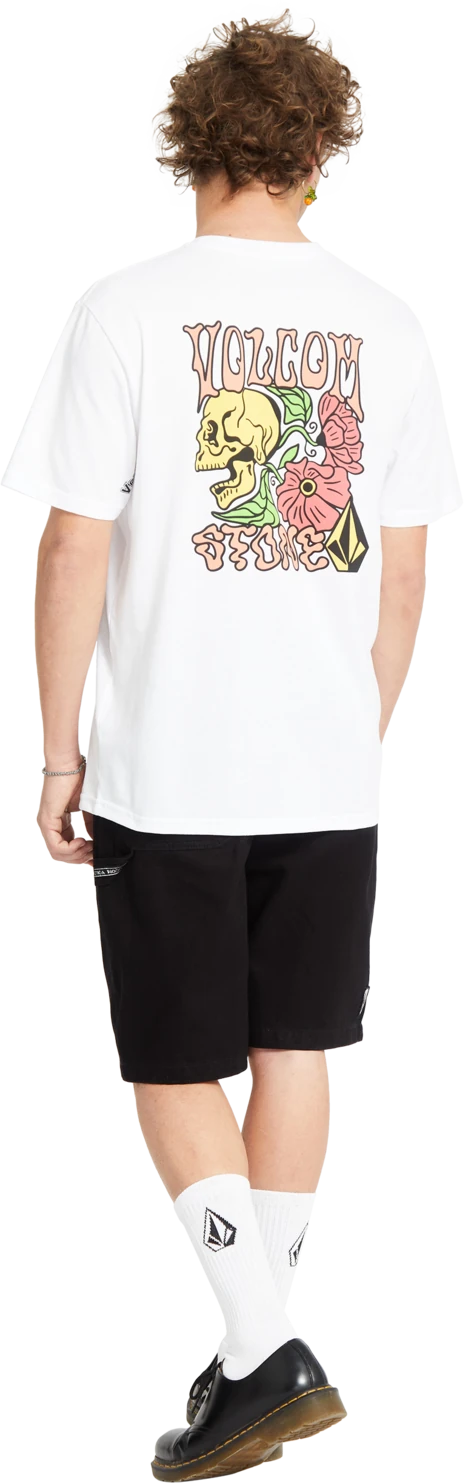 Volcom TOOFLOW BSC SST camiseta manga corta hombre detail 3 | White
