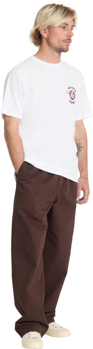 Volcom MISTE STONE BSC SST camiseta manga corta hombre detail 4 | White