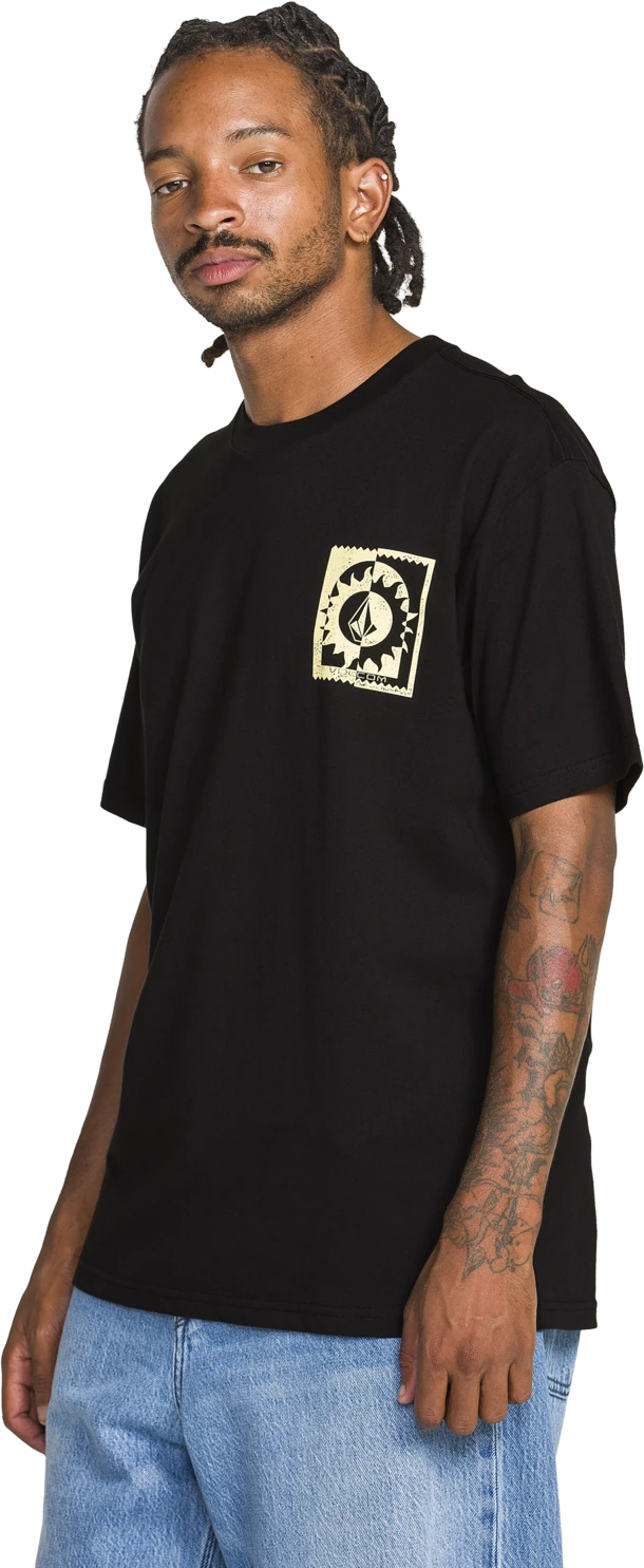 Volcom BURNER SS TEE camiseta manga corta hombre | Black