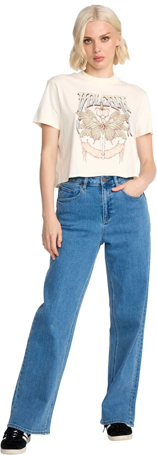 Volcom Dial Crop camiseta manga corta mujer detail 4 | Bone