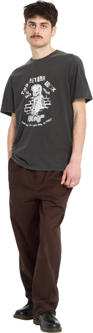 Volcom PUNKAT PW SST camiseta manga corta hombre detail 4 | Black