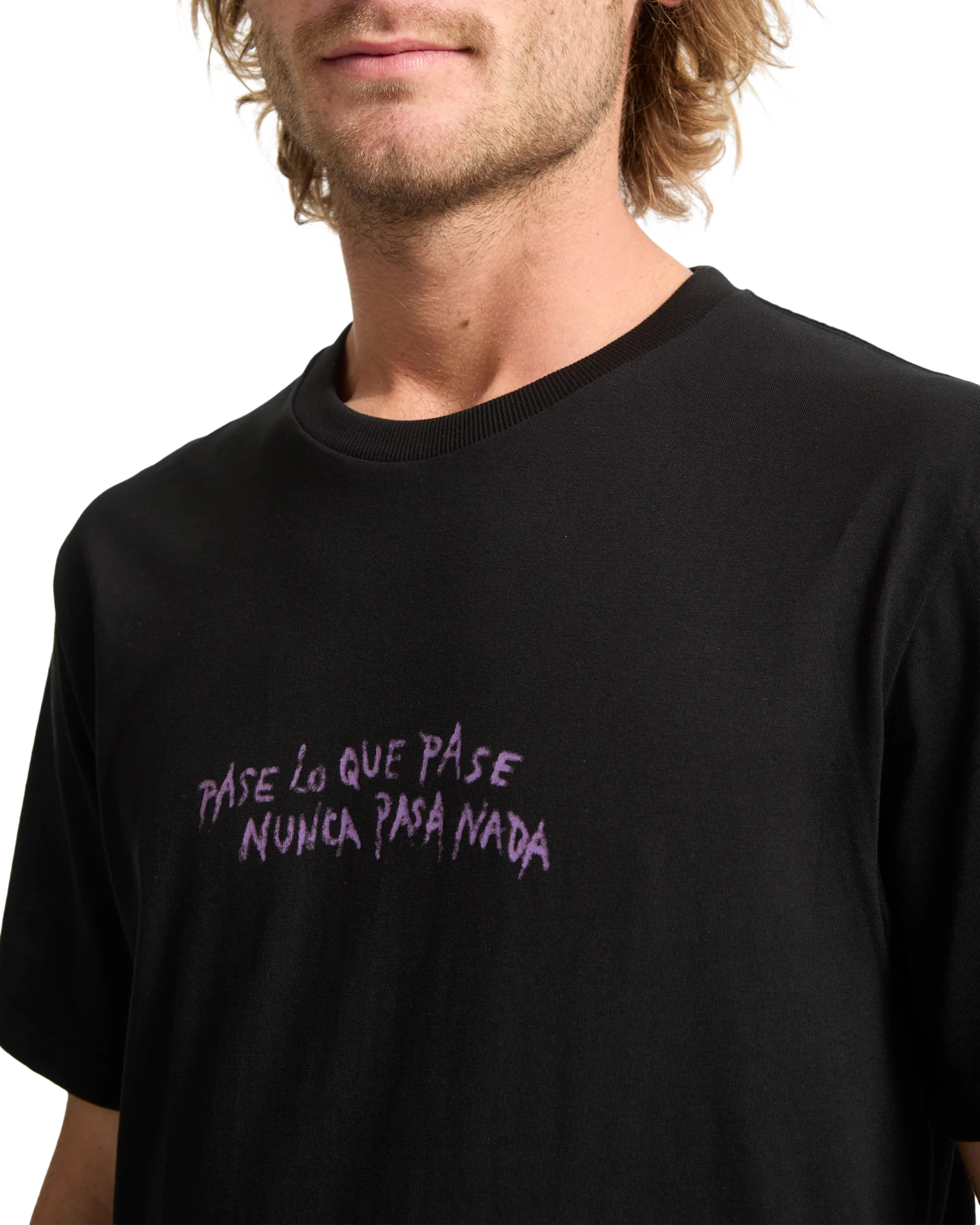 Volcom Nunca Pasa camiseta manga corta hombre detail 2 | Black