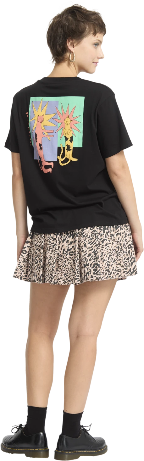 Volcom Radical Daze Up camiseta manga corta mujer detail 7 | Black