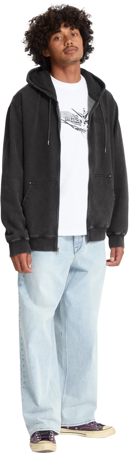 Volcom Studder sudadera con capucha hombre detail 7 | Black
