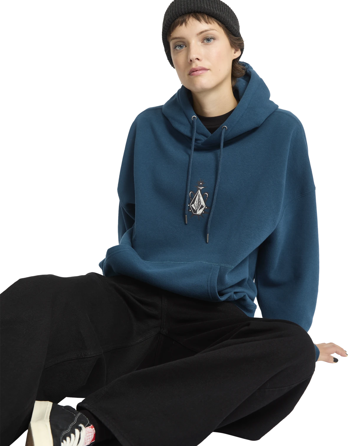 Volcom FA Vaderetro sudadera con capucha mujer detail 5 | Emerald Green