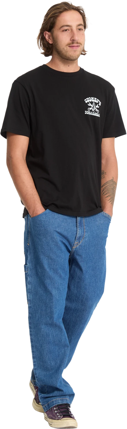 Volcom Stoneys camiseta manga corta hombre detail 6 | Black