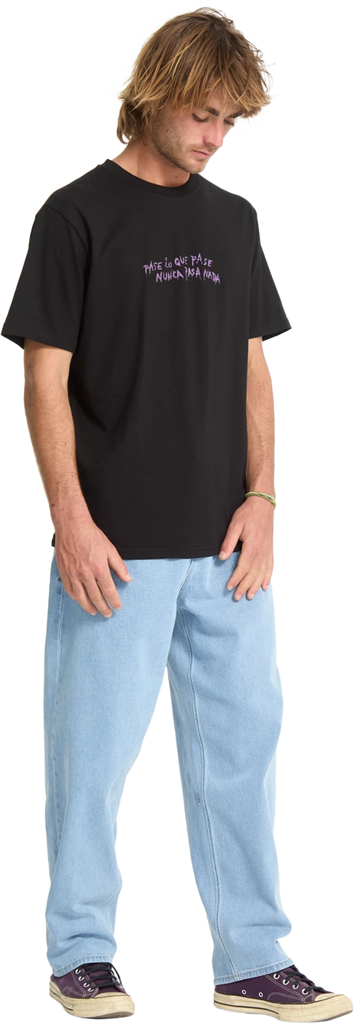 Volcom Nunca Pasa camiseta manga corta hombre detail 7 | Black