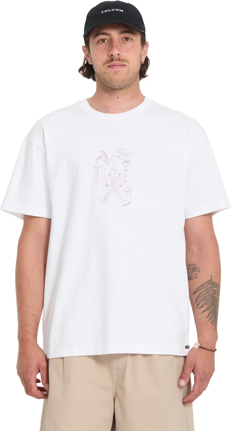 Volcom NOWHERE SST camiseta manga corta hombre | White